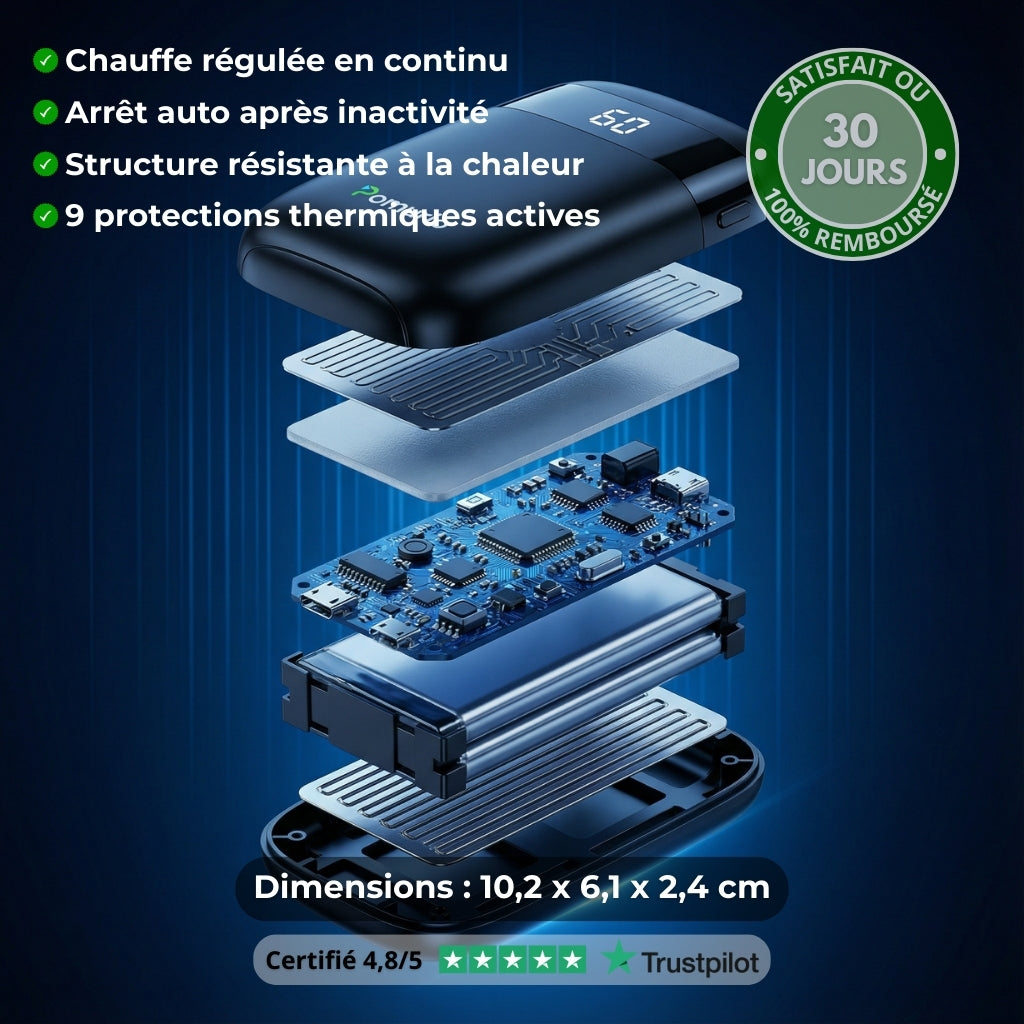 C40 PRO™ – Chauffe main électriques thermiques portables