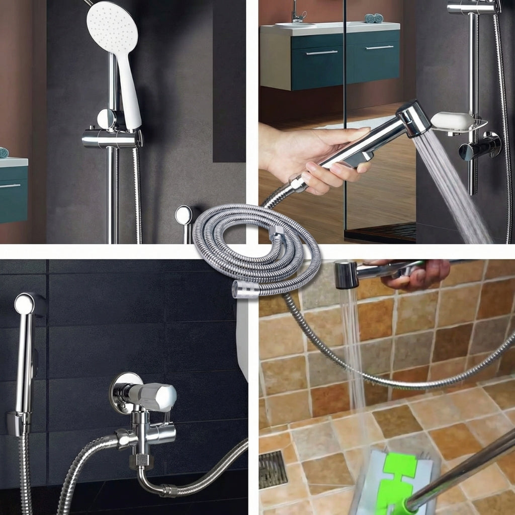 Flexible de Douche Universel Inox Tressé  – Anti-torsion