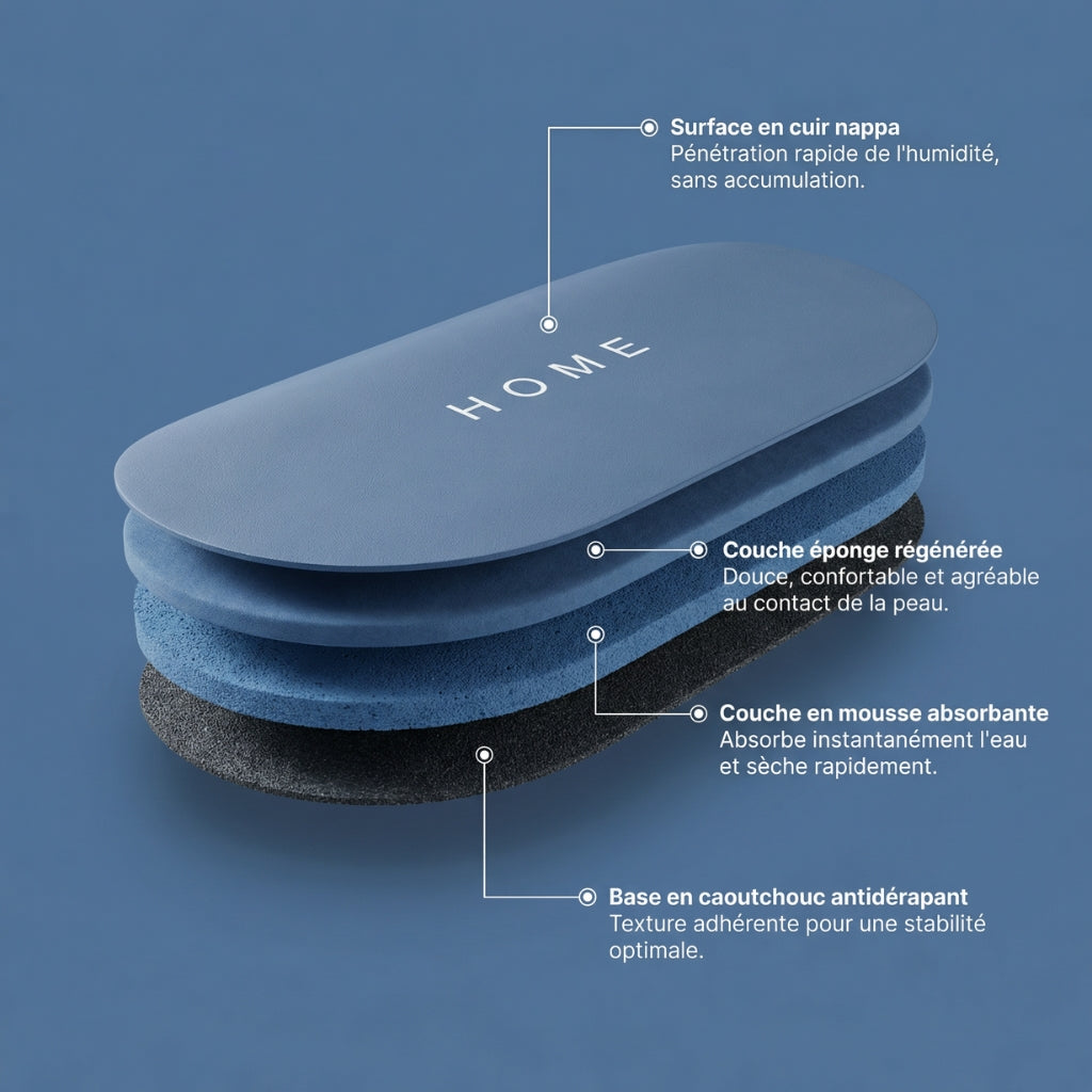 Tapis Nappa ovale – Édition HOME