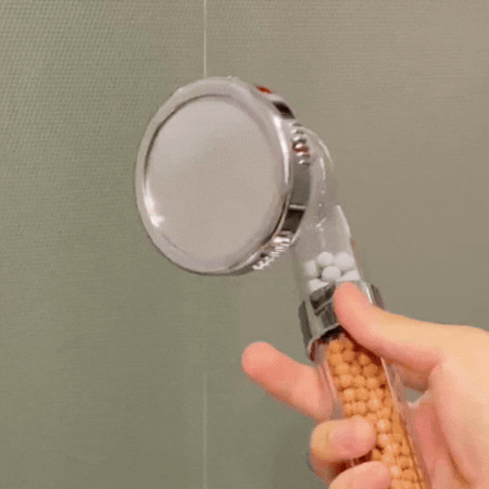 Pommeau de Douche Minéral Transparent Filtrant