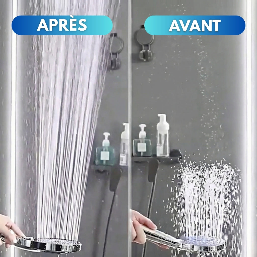P28 PRO™ – Pommeau de douche grand panneau 13 cm filtrant – 4 modes