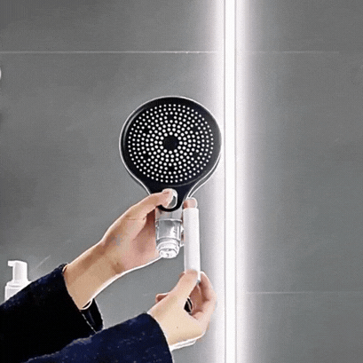 P28 PRO™ – Pommeau de douche grand panneau 13 cm filtrant – 4 modes