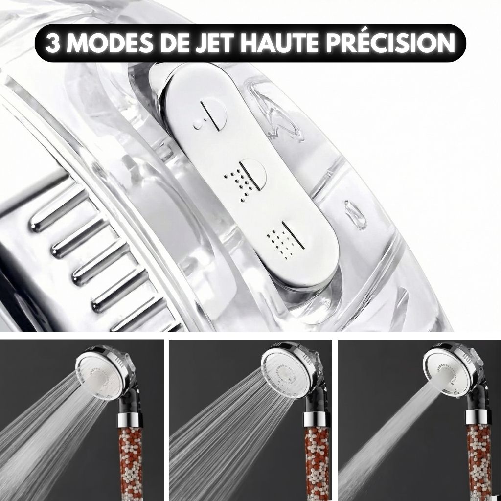 Pommeau Douche Filtre Minéral Haute Pression