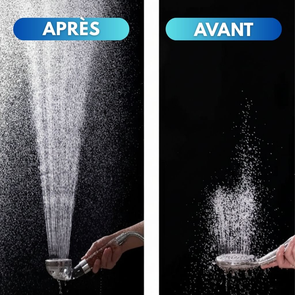 Pommeau Douche Filtre Minéral Haute Pression