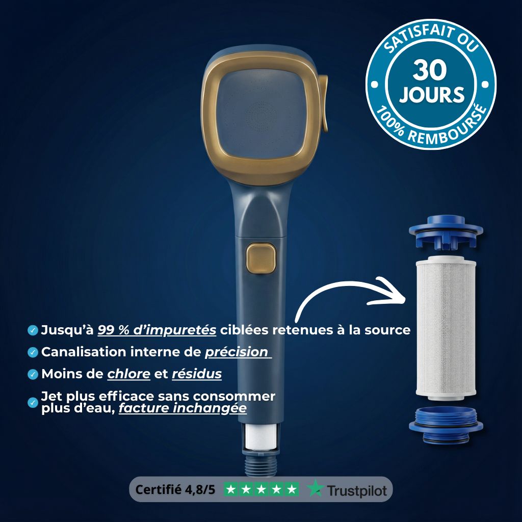 P30 PRO™ – Pommeau de douche avec filtration intégrée