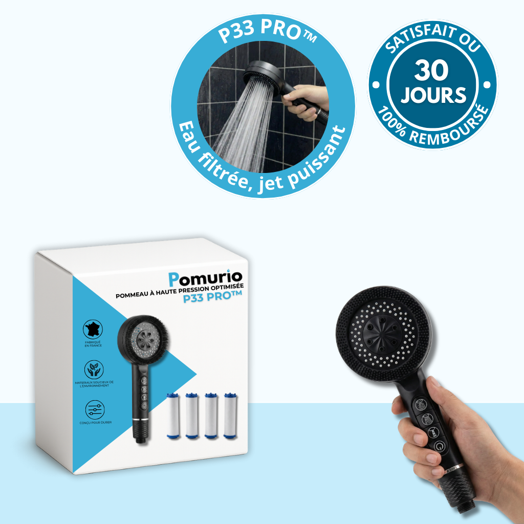 P33 PRO™ – Pommeau Filtrant Haute Pression Multi-Jets