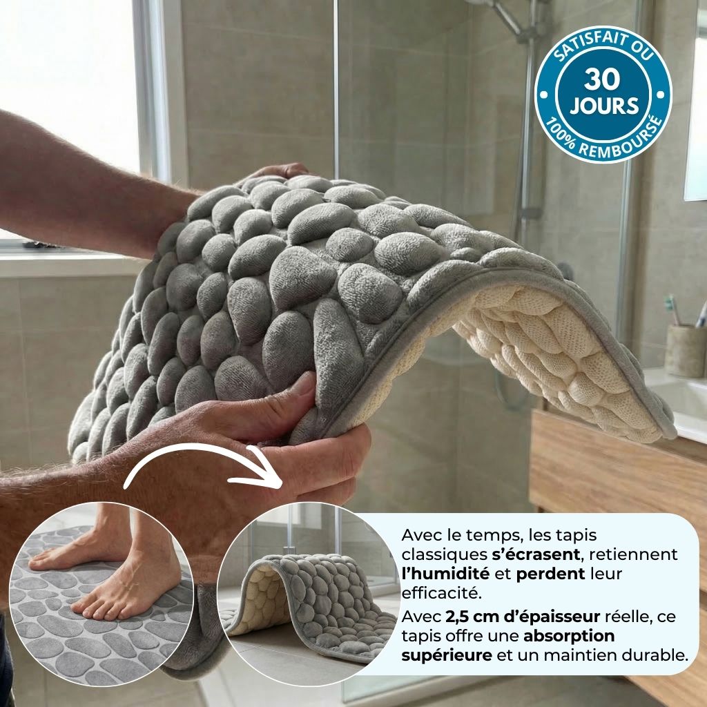 Tapis de Bain Galets Orthopédique