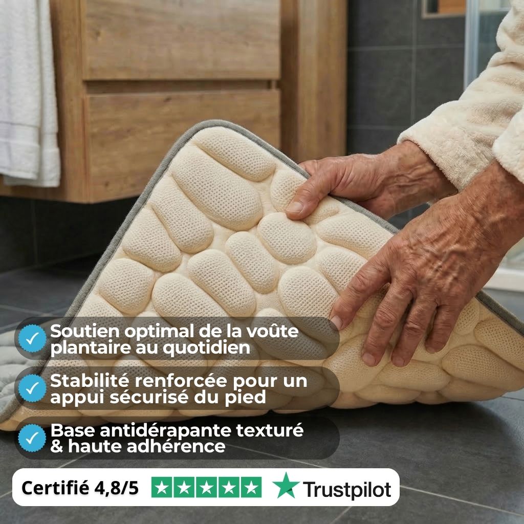 Tapis de Bain Galets Orthopédique