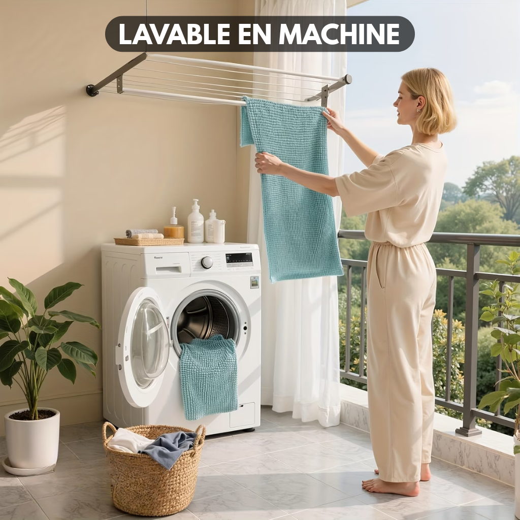 Tapis de Bain en Chenille Épaisse Antidérapante