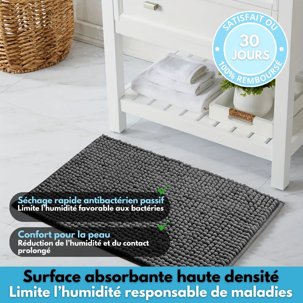 Tapis de Bain Épais en Microfibre Haute Densité