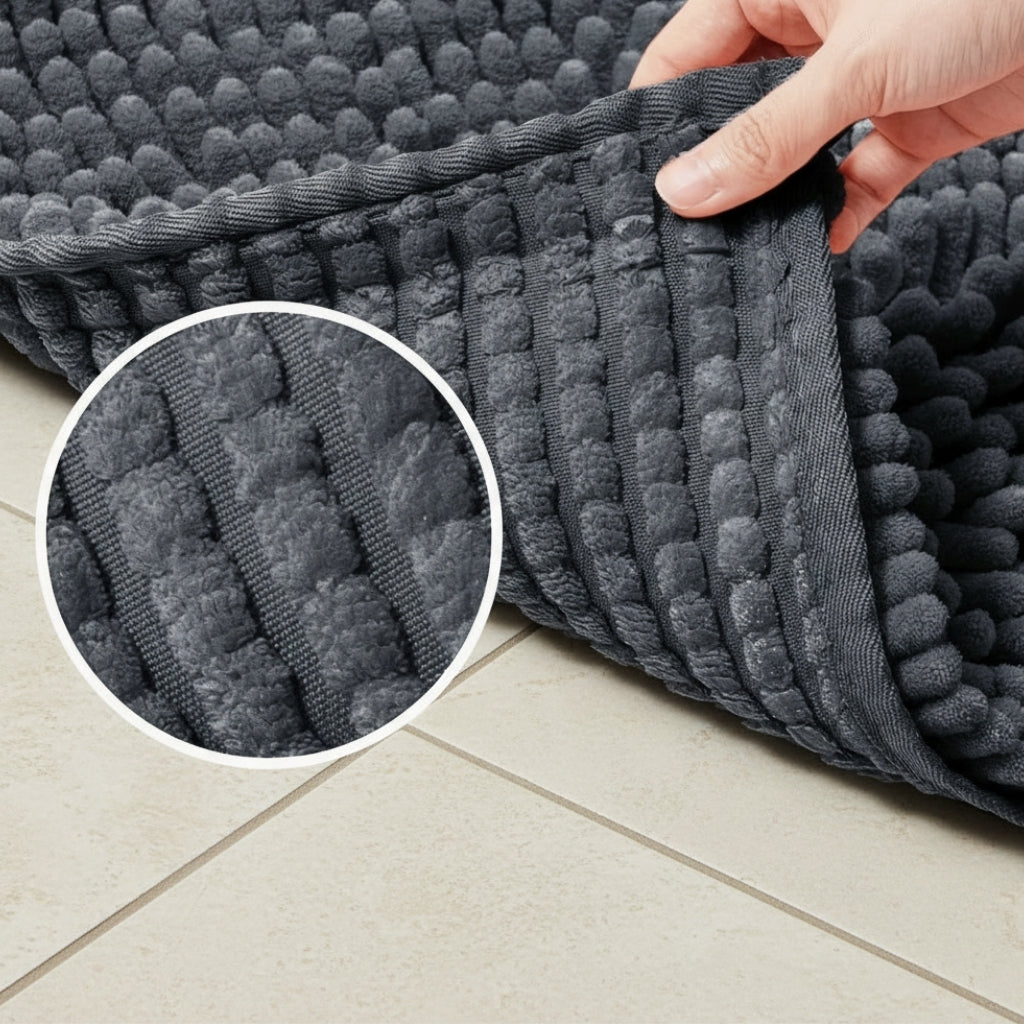 Tapis de Bain en Chenille Épaisse Antidérapante