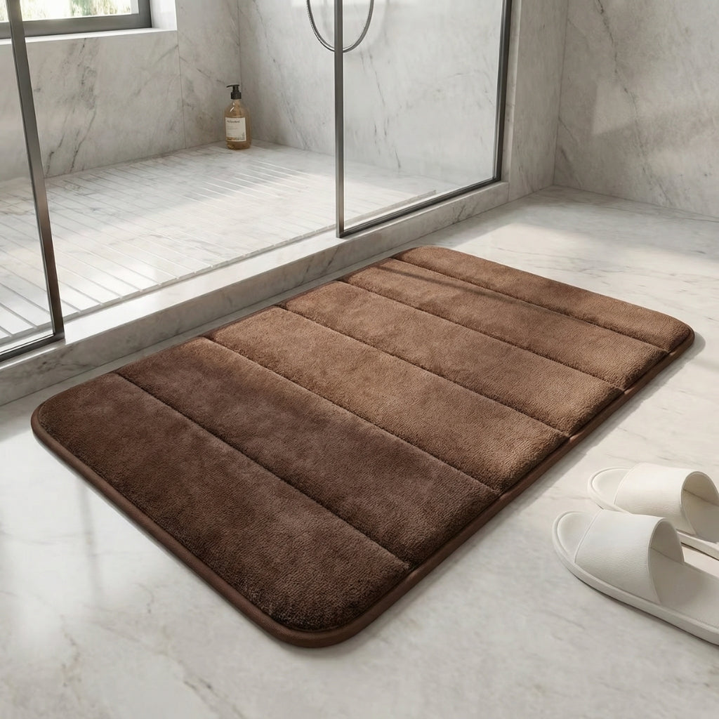Tapis de bain ultra absorbant velours – Confort premium