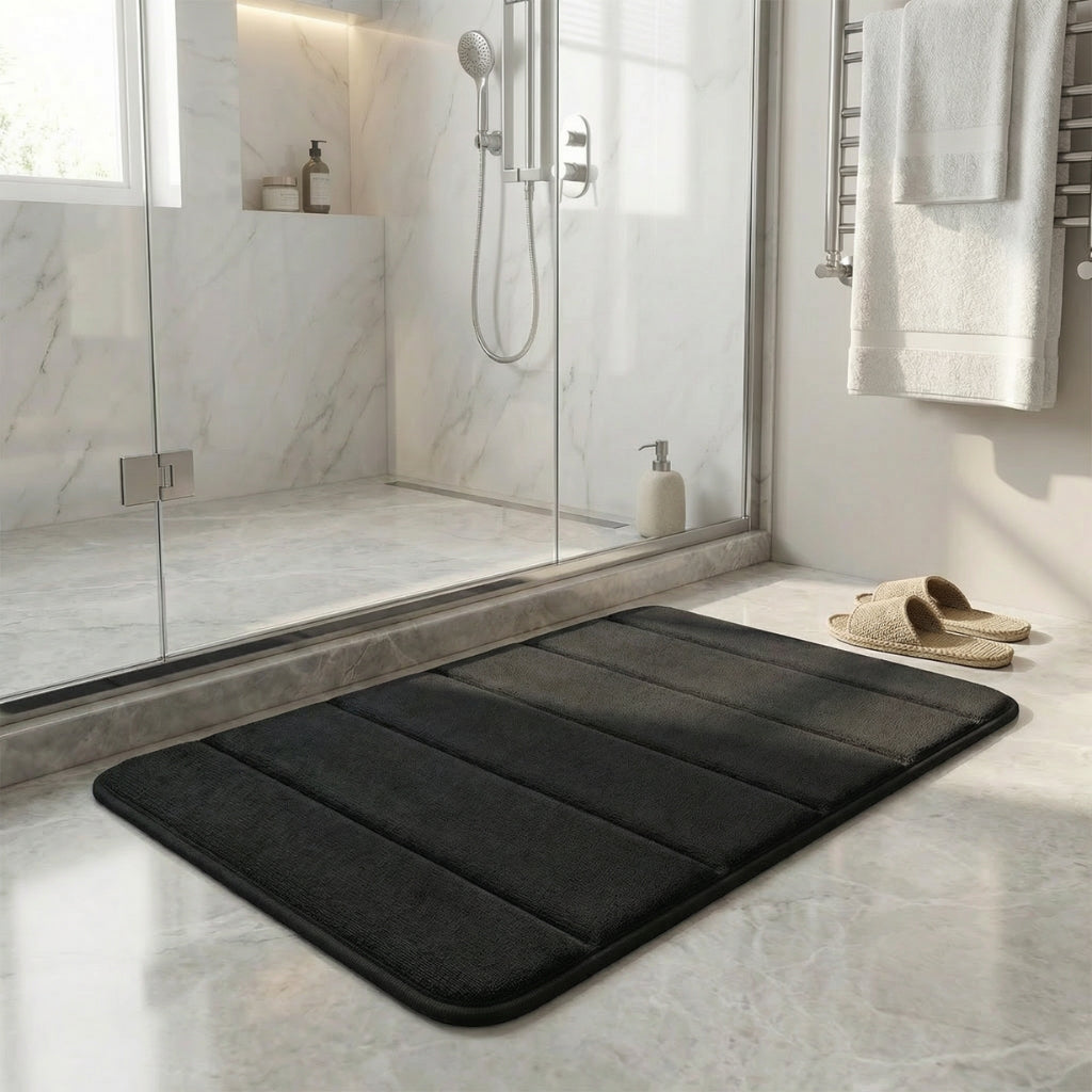 Tapis de bain ultra absorbant velours – Confort premium