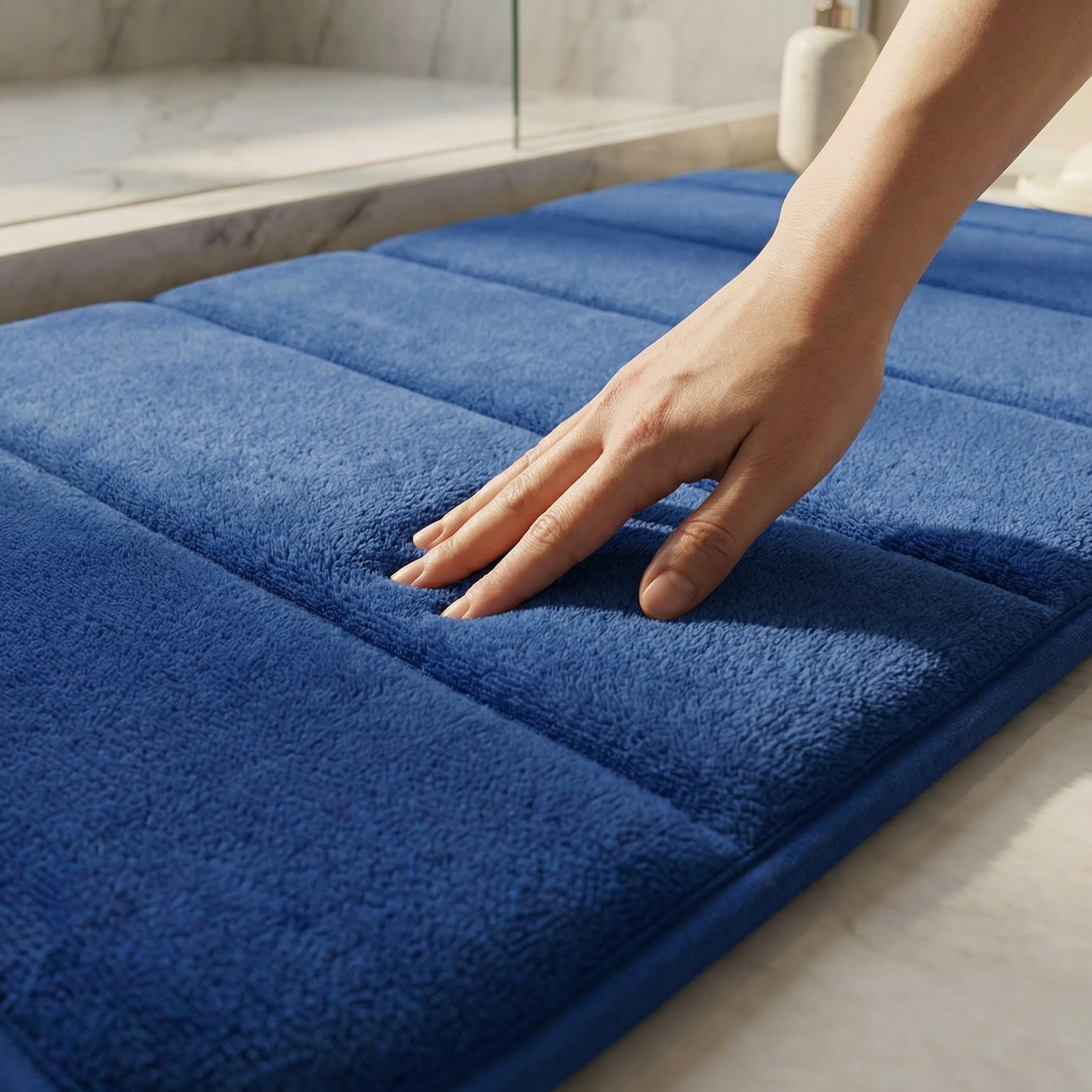 Tapis de bain ultra absorbant velours – Confort premium