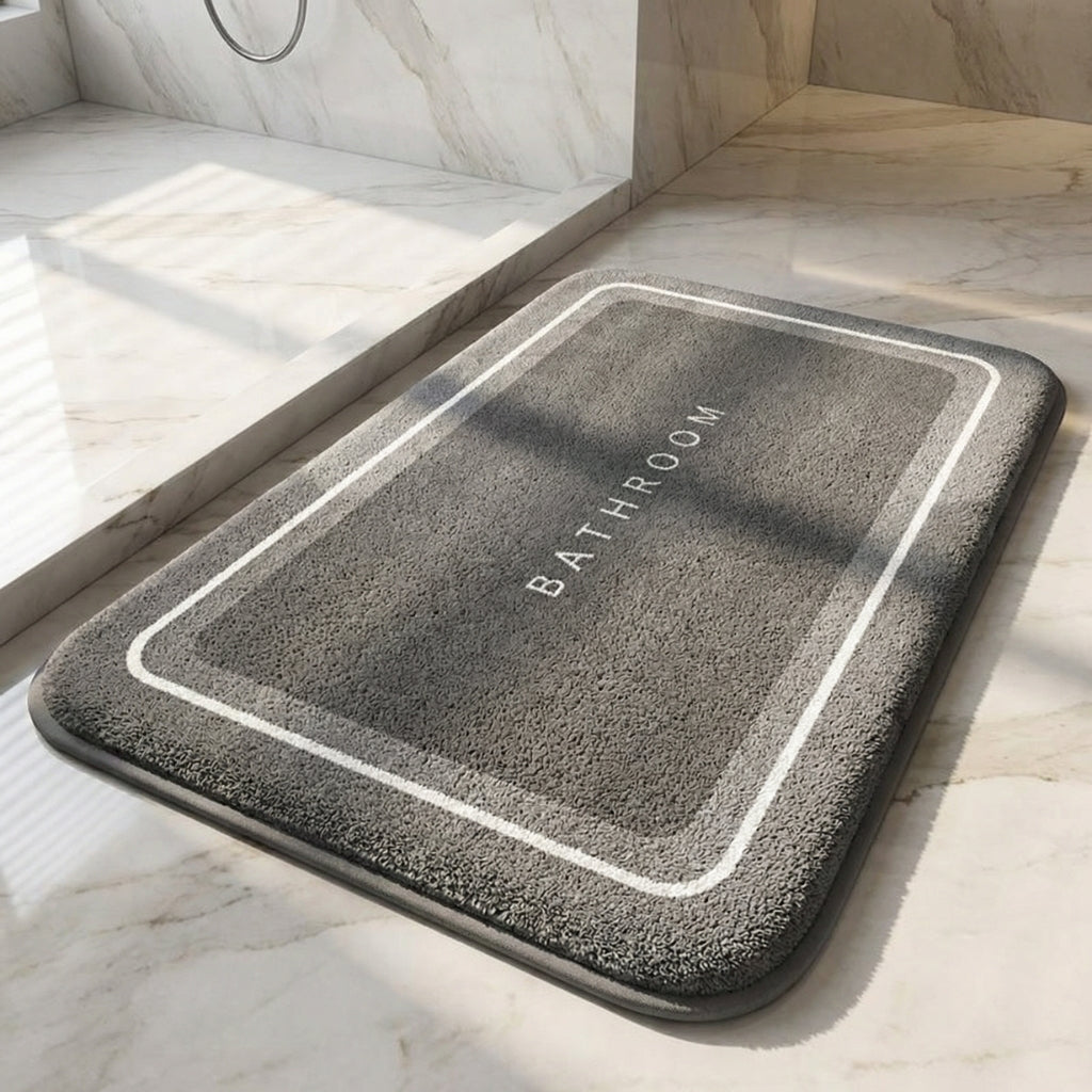 Tapis de bain absorbant épais antidérapant – Séchage rapide