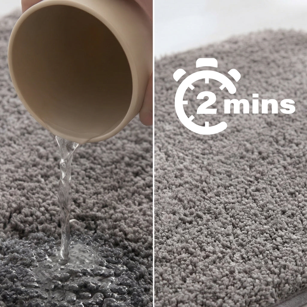 Tapis de bain velours ultra absorbant – Séchage rapide