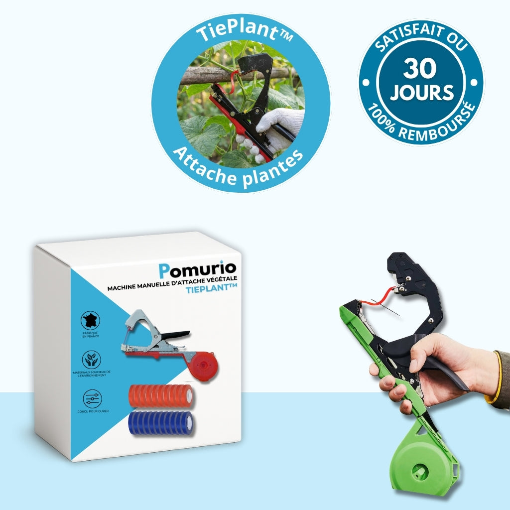 TiePlant™ – Machine manuelle d’attache végétale & 10 recharges