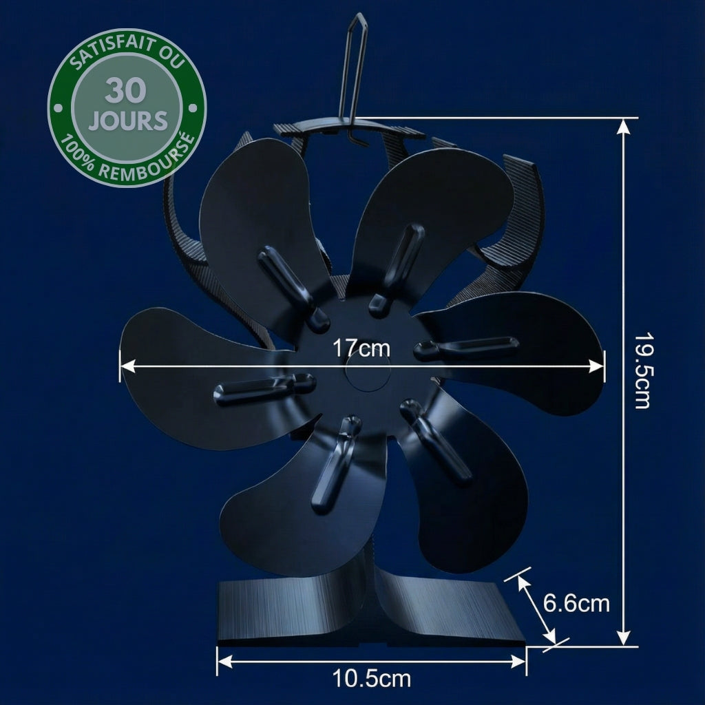 V18 PRO™ – Ventilateur Thermique Silencieux pour Poêle